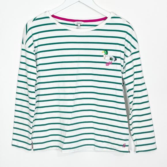 Joules Marina Print Dropped Shoulder Top - Picture 2 of 11